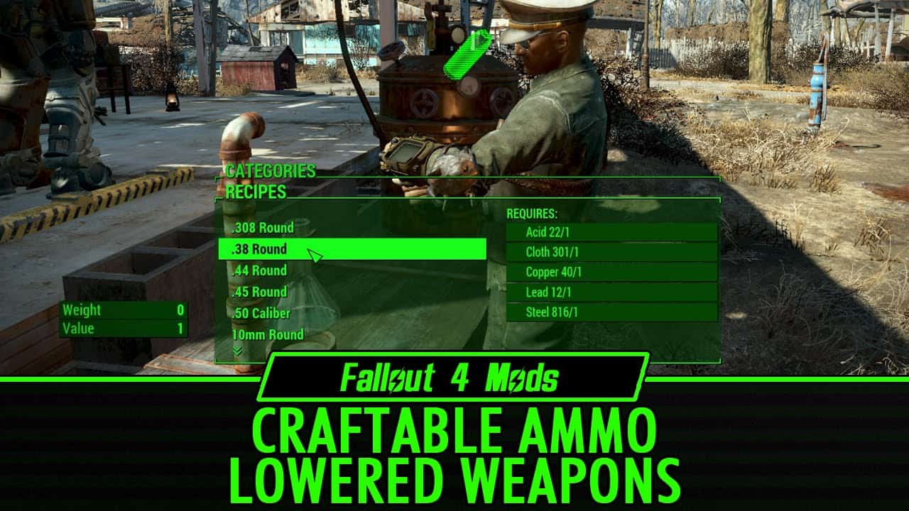 Best Fallout 4 Mods - Craftable Ammo