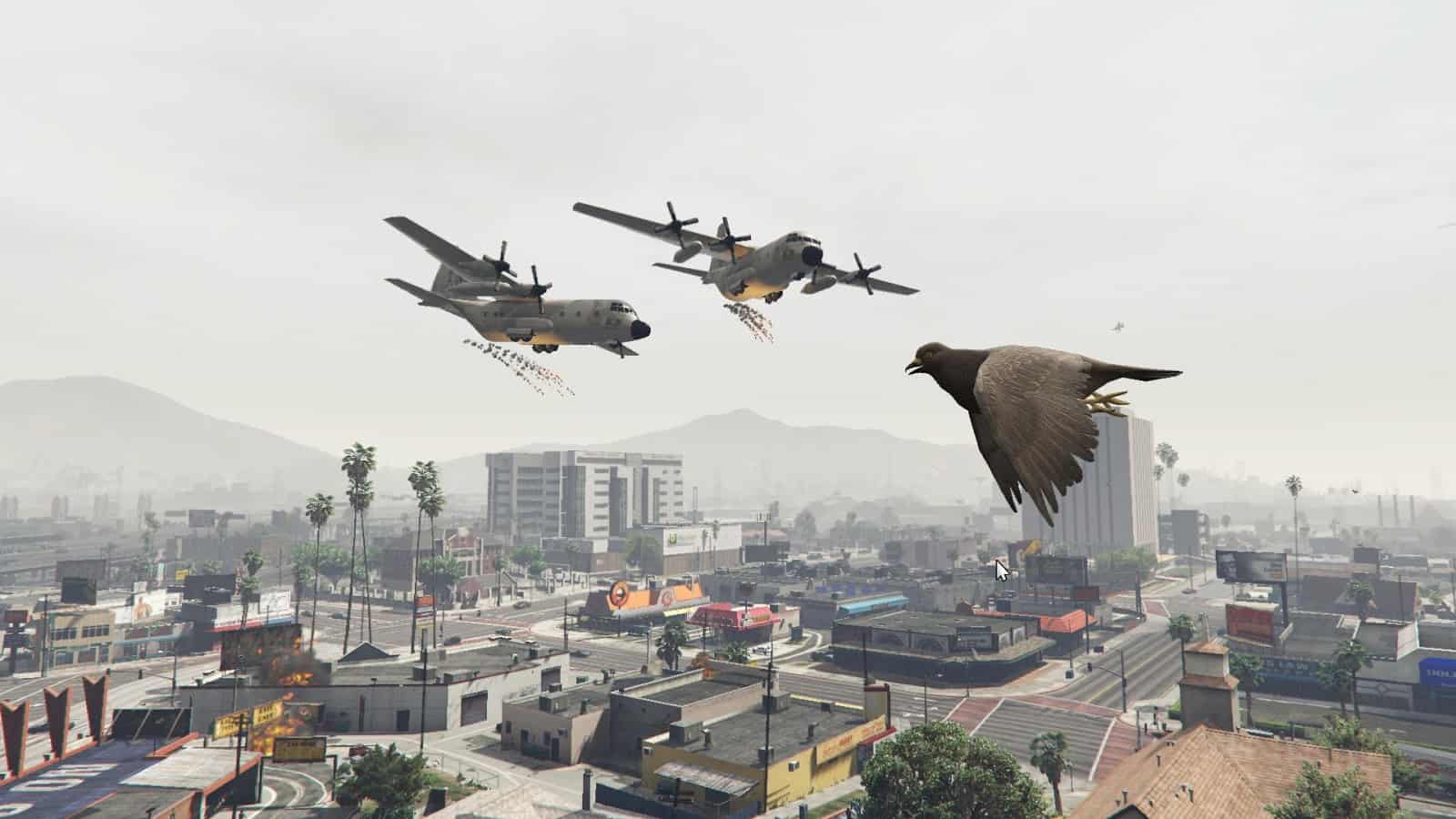 Best GTA 5 Mods - Angry Planes