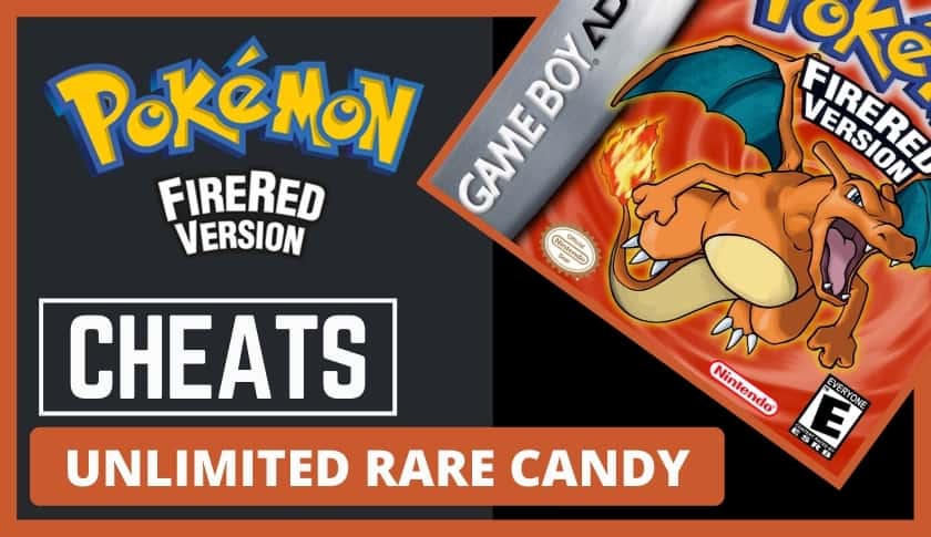 Pokemon Fire Red Cheats - Unlimited Rare Candy
