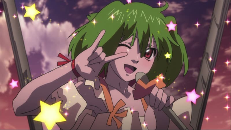 Best Green Hair Anime Girls - Ranka Lee (Macross Frontier)