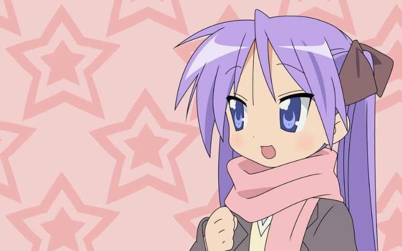 Best Purple-Haired Anime Girls - Kagami Hiiragi (Lucky Star)
