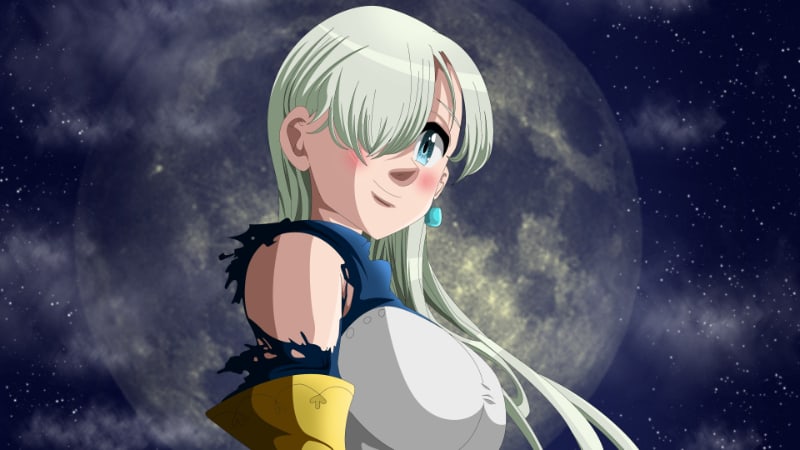 Best White-Haired Anime Girls - Elizabeth Liones (Seven Deadly Sins)