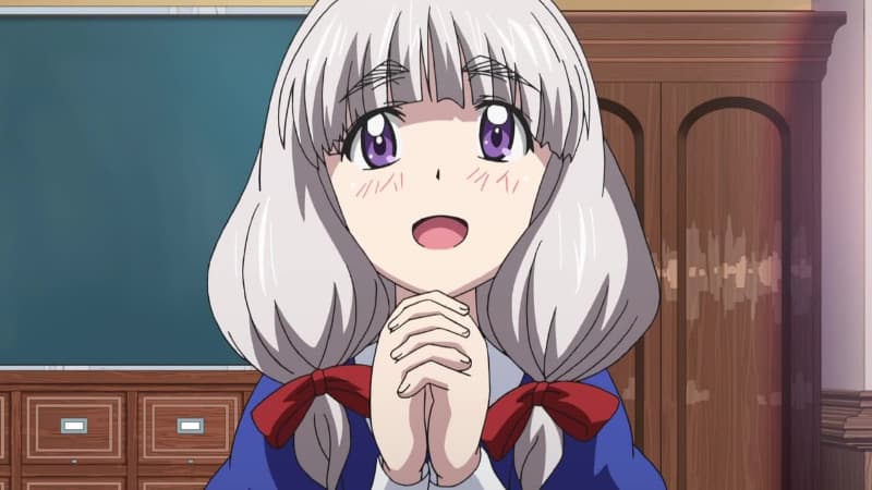 Best White Haired Anime Girls - Kiriko Shikishima, Denpa Kyoushi (2015)