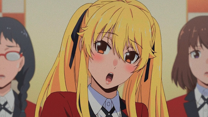 Blonde Hair Anime Girls - Mary Saotome (Kakegurui- Compulsive Gambler) 