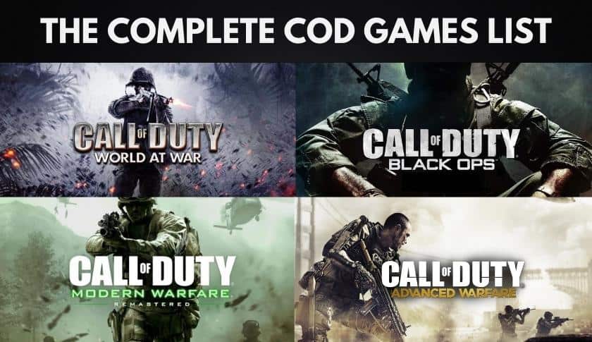 The Complete Call Of Duty Games List in Order (2022) | Gaming Gorilla