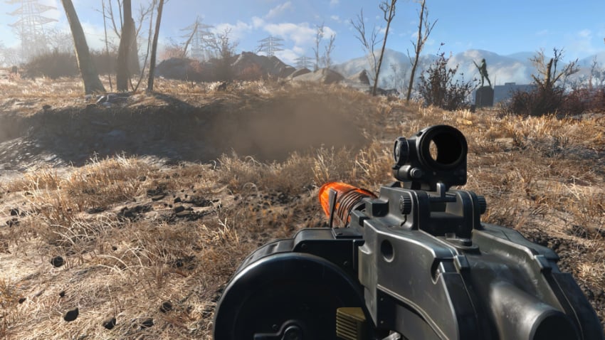 Best Fallout 4 Gun Mods - Gatling Rifle