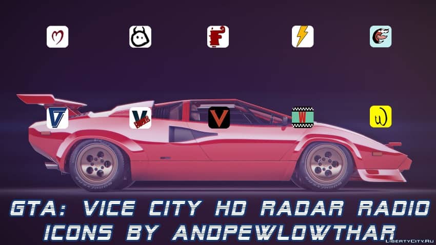 Best GTA Vice City Mods of All Time - HD Radio Icons