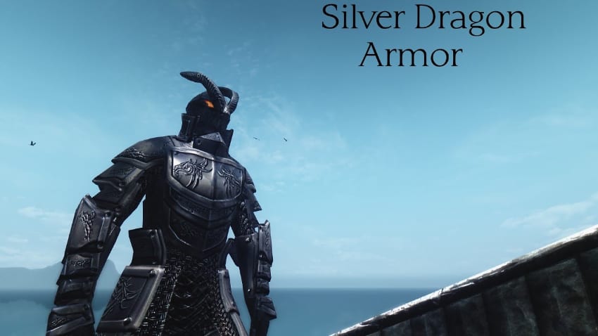 Best Skyrim Armor Mods - Silver Dragon Armor