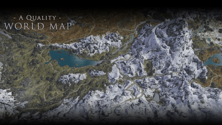 Meilleurs mods Skyrim de tous les temps - une carte du monde de qualité