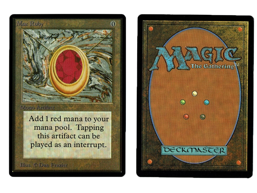 Rarest Magic The Gathering Cards - Mox Ruby