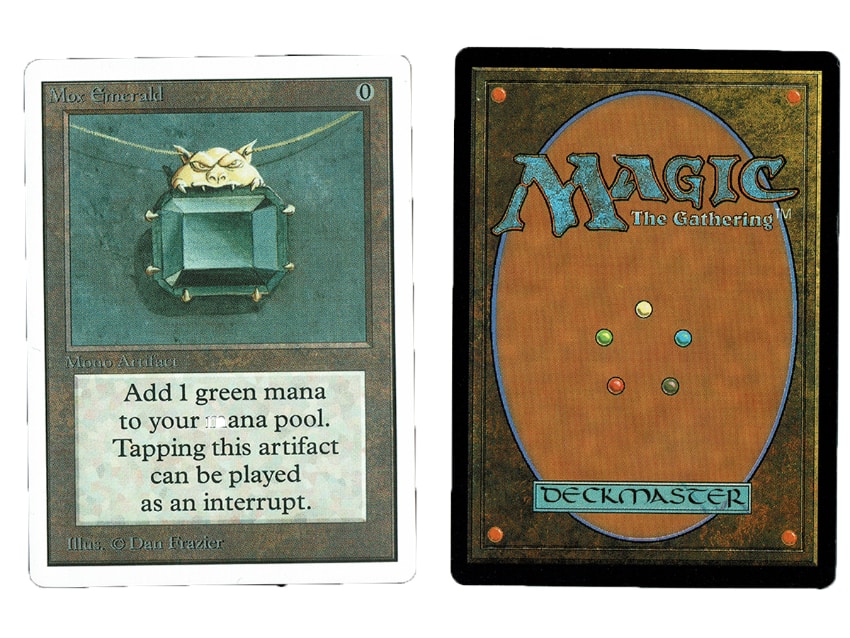 Rarest magic The Gathering Cards - Mox Emerald