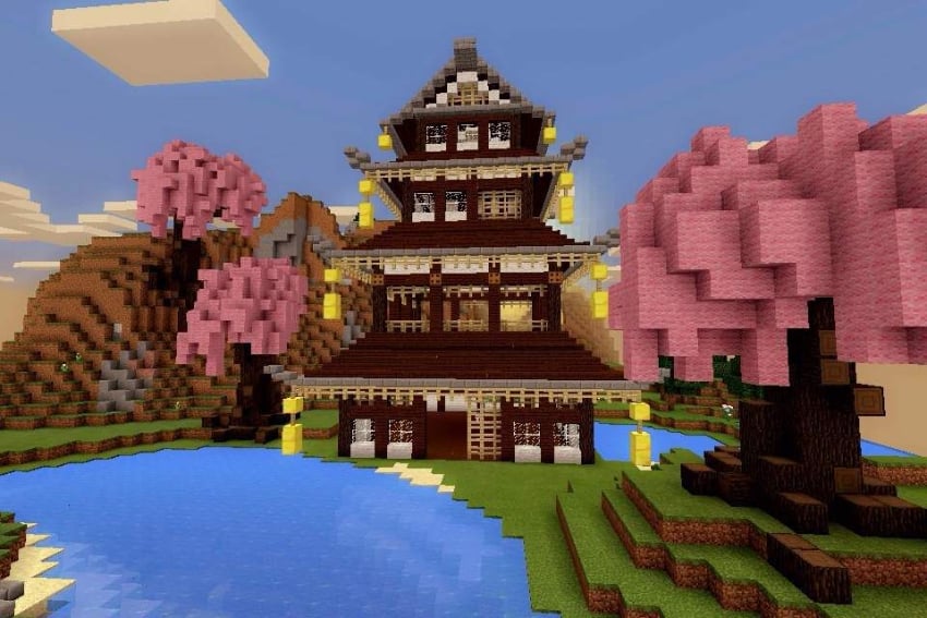 最高のMinecraft House Ideas-日本の家