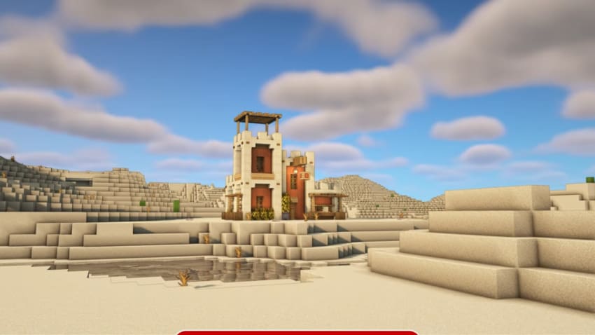 Best Minecraft House Ideas - Leatherworker Desert House