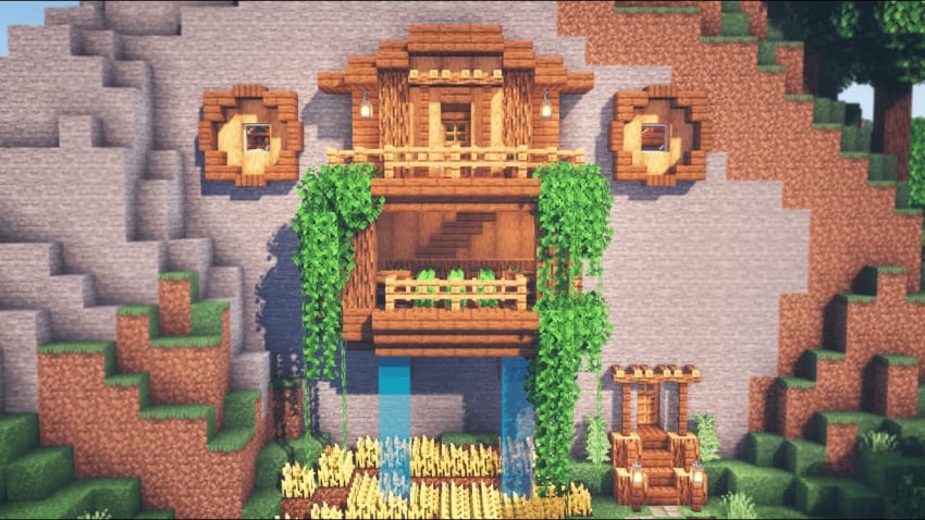 En İyi Minecraft House Fikirleri - Mountain House