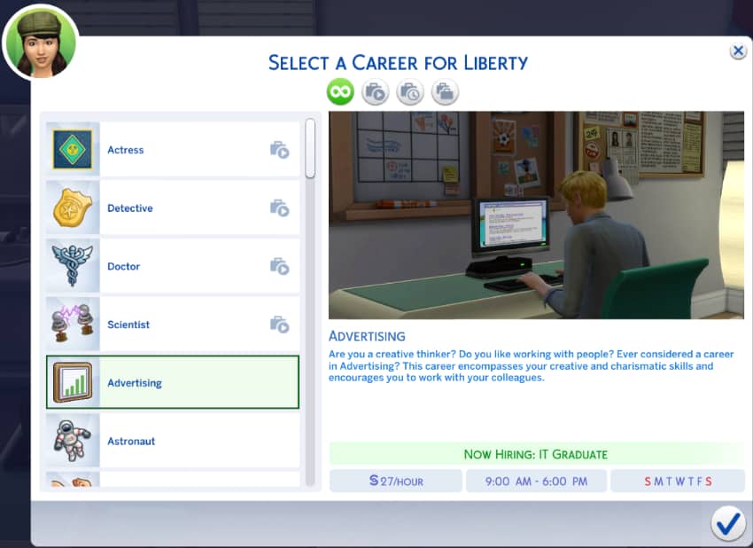 Best Sims 4 Career Mods - Advertising Career