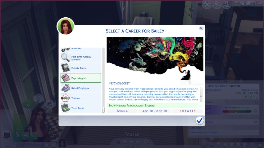 Best Sims 4 Career Mods - Psychologist
