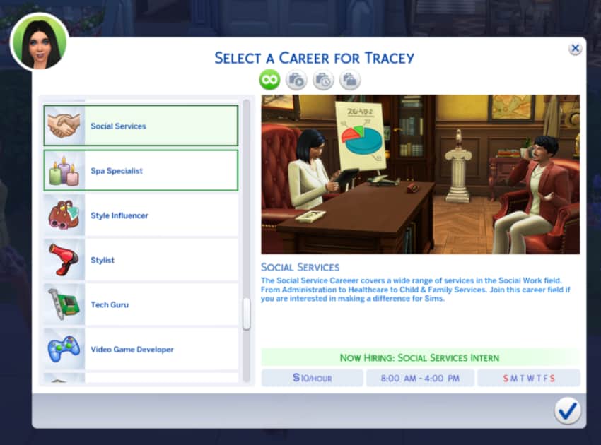Best Sims 4 Career Mods - Social Services