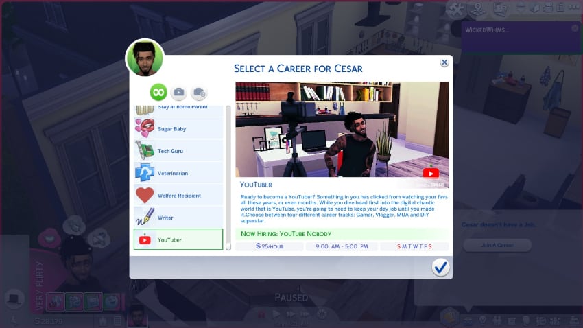 Best Sims 4 Career Mods - YouTuber