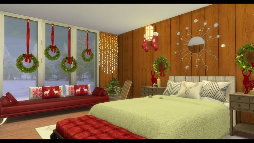 Best Sims 4 Furniture Mods & CC Packs - Christmas Bedroom