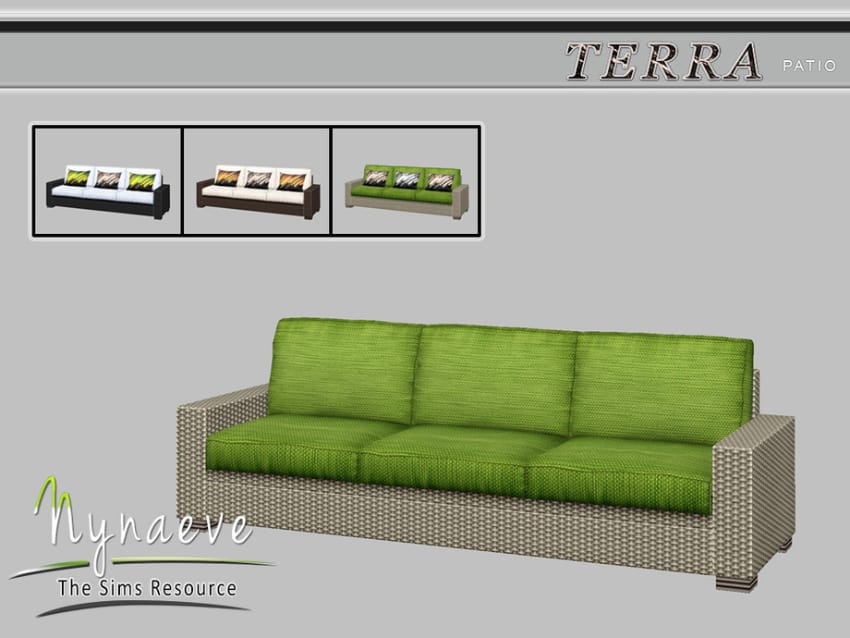 Best Sims 4 Furniture Mods & CC Packs - The Terra Sofa Furniture