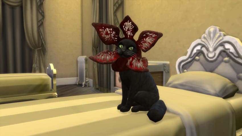 Best Sims 4 Pet Mods - Demogorgon Cat Hat