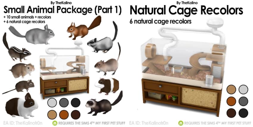 Best Sims 4 Pet Mods - Small Animal Package