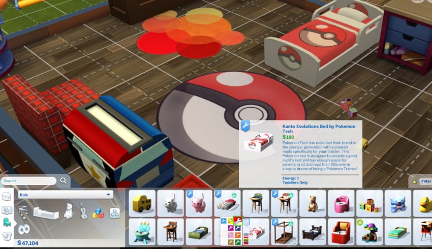 Best Sims 4 Toddler Mods & CC Packs - Pokemon Toddler Bed