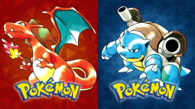 Best Retro Video Games - Pokemon Red and Blue Version