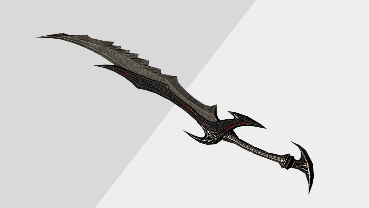 Best One-Handed Weapons in Skyrim - Daedric Sword