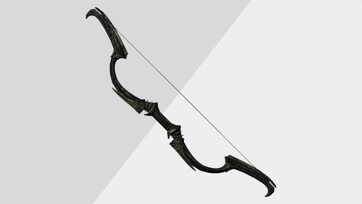 Best Ranged Weapons in Skyrim - Dwarven Black Bow of Fate