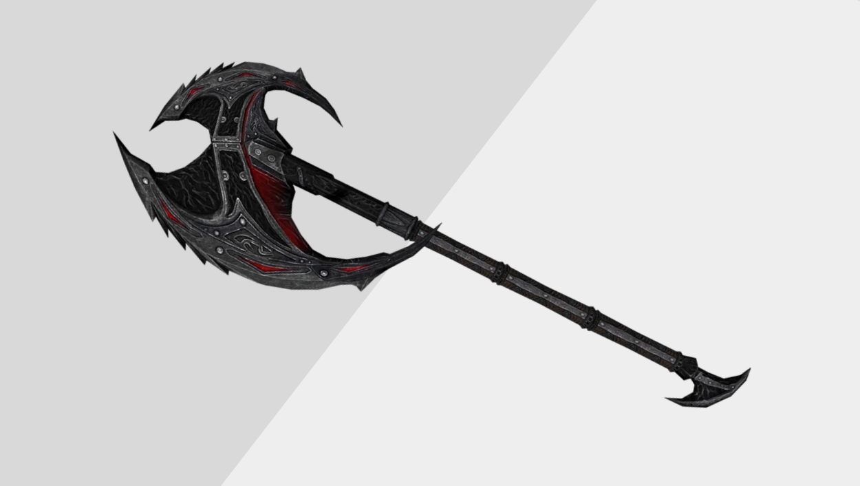 Best Two-Handed Weapons in Skyrim - Daedric Battleaxe