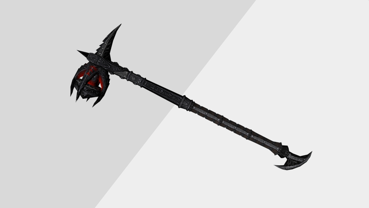 Best Two-Handed Weapons in Skyrim - Daedric Warhammer
