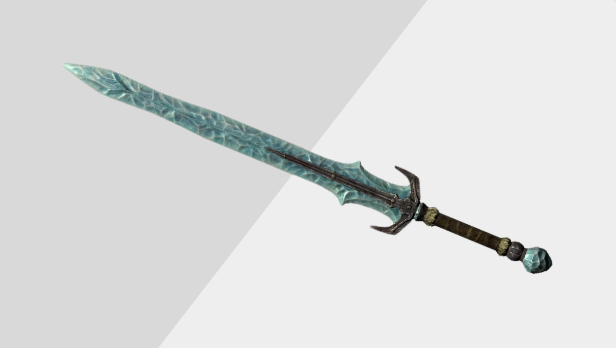 Best Two-Handed Weapons in Skyrim - Stalhrim's Greatsword