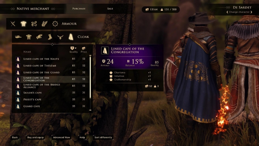 Best Greedfall Mods More Talents on Capes